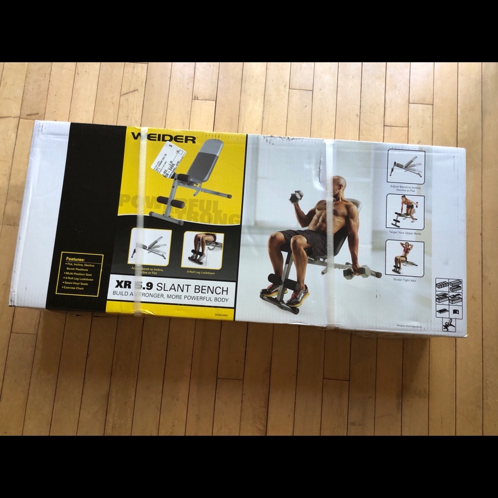 Weider 5.9 Slant Bench Adjustable New
